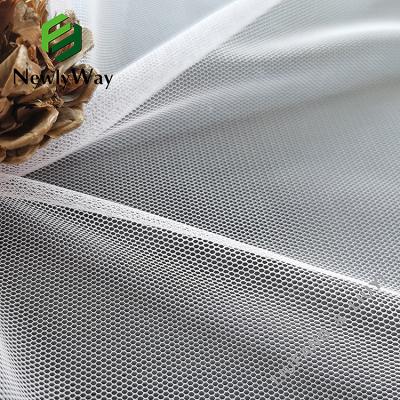 China Factory Wholesale Anti-static Hexagon Honeycomb Net Polyester Mesh Tulle Fabric For Lady's Veil Shirt for sale