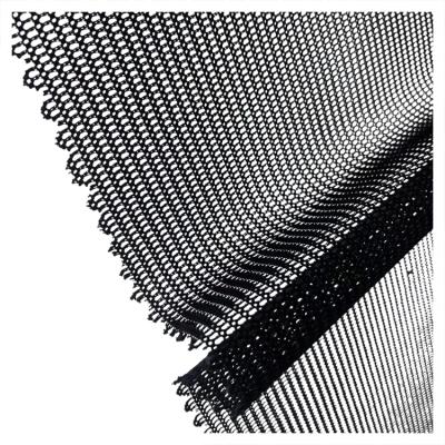 China Sustainable Wholesale Polyester Spandex Square Grid Mesh Warp Knitted Fabric For Clothing for sale