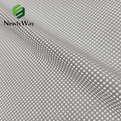 China Sustainable popular white nylon and spandex stretch mesh fabric for sportswear lining for sale