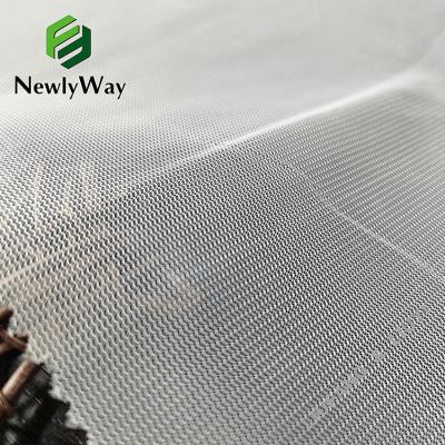 China Anti-Static 100 Polyester Curved White Tulle Net Knitting Mesh Fabric For Laundry Bag for sale