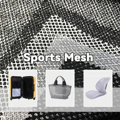 China Wholesale 100% Polyester Strength Sport Tear-resistant Mesh Fabric For Luggage Lining Laundry Bag Chair Hat Mosquito for sale