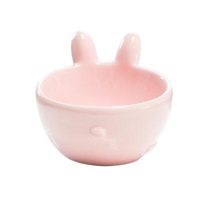 China Sustainable Wholesale Custom Rounded Luxury Ceramic Pet Feeding Bowl For Small Animals for sale