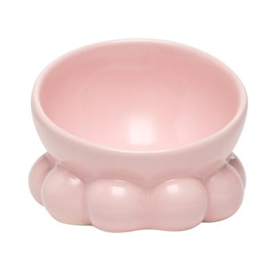 China Sustainable High Quality Luxury Ceramic Pet Feeding Bowl For Pet Rabbit Cat for sale