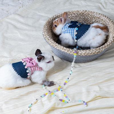 China High Quality Pet Rabbit Clothes Cotton Pony Viable Vest Summer Cool Thin Breathable for sale