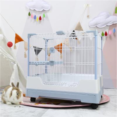 China Breathable Made in China Top Quality Animals Metal Rabbit Cage Pet Castle Rabbit Nest Pet Villa Small for sale