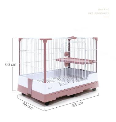 China Wholesale Breathable Indoor Pet Hamster Rabbit Display Cage Small Wire Metal Animal Cage for sale