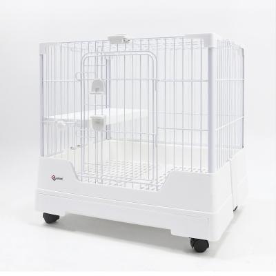 China Breathable rash proof urine cage household automatic manure household pet nest villa rabbit cage drawer cleaning chinchilla type for sale