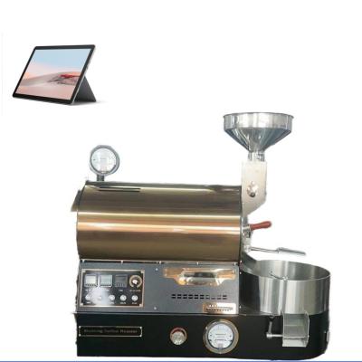 China Outdoor energy saving and emission reduction electric gas heating coffee roasting machine small coffee roaster for sale