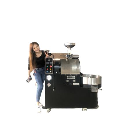 China Outdoor Many giveaways drum coffee roaster machine1-3kg coffee roaster comercial gas coffee roaster 3kg for sale