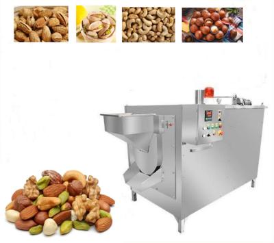 China Commercial catering Full Automatic Drum Roaster Sesame Roasting Machine Roasted Chestnut Machine Cashew Nut Roasting Machine for sale