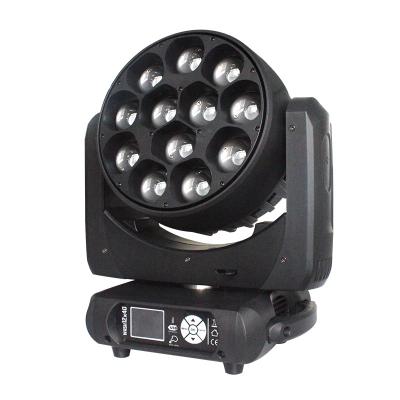 China 12x40w Clubs Pixel Zoom RGBW 4IN1 Led Wash Moving Light For Concert Nightclub Christmas for sale