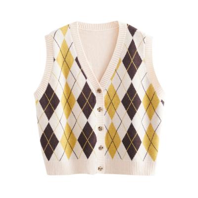 China Anti-wrinkle 2020 autumn and winter new knitted women's wool vest all-match bottoming outer sweater vest for sale