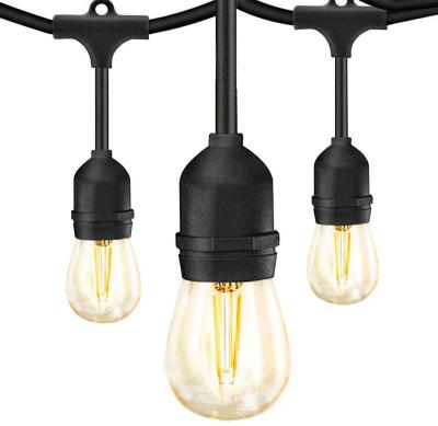 China Warm White Commercial Porch Lights A84 48FT Shatterproof Bulbs For Outdoor Backyard Patio Party LED String Lights for sale