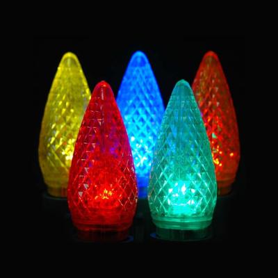 China China RGB Factory Hot Sale C7 Bulb String Light C7 Colorful Led Hanging Christmas Lights Outdoor Decoration C7 for sale