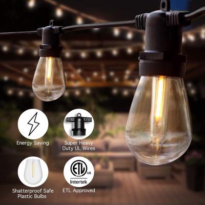 China 48Ft Warm White 15 Bulbs Led Home Decoration Light String, Lighting Home Decoration Decor Light, Lamps Home Decor Outside Light for sale