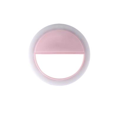 China Mini Portable Ring Ligh Universal Selfie Led Ring Mobile Phone Clip Lens Rechargeable Led Light Lamp For Photo Camera for sale