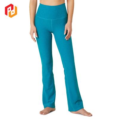 China 2021 New Design Custom Women's Breathable Bell Bottoms Long Belly Workout Yoga Inner Pants for sale