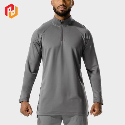 China Performance QUICK DRY Custom Men Golf Pullovers Sheath Long 1/4 Quarter Zip Pullover Sweatshirt for sale