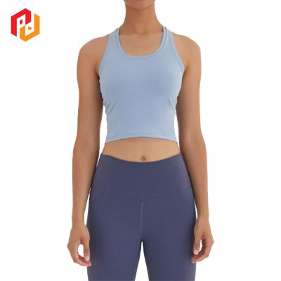 China QUICK DRY Quick Dry Gym Yoga Fitness Racerback Compression Women Running Tank Tops for sale