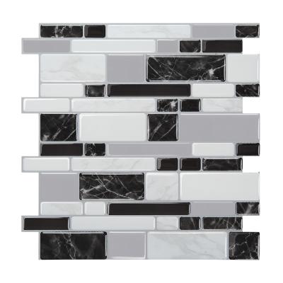 China Waterproof+ECO-Friendly+Self-adhesive PU Brick Peel & Stick Backsplash Tile Wall Art Panel Gel Backsplash Wall Sticker for sale