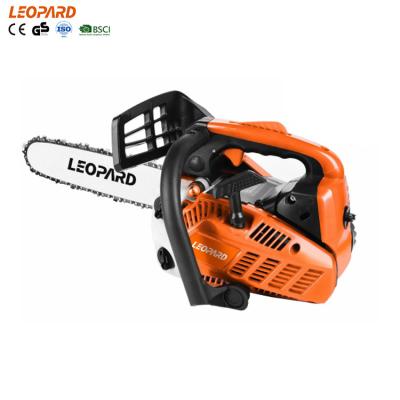 China LEOPARD 25.4cc 2-Stroke 10 Gasoline Chainsaw 12 Inch 2500A E-start Lightweight Chainsaw Machine Price For Home Use for sale