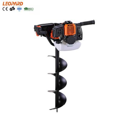 China LEOPARD 51.7cc 2 stroke 520A OEM/ODM GAS Earth Drilling Machine OEM/ODM Lightweight Portable Ground Earth Auger For Planting Tree for sale