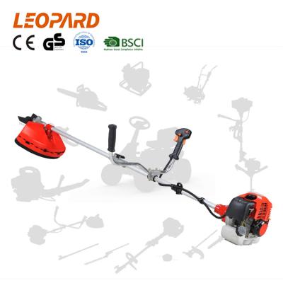 China 2-Stroke Hot LEOPARD 41.5cc Gasoline Brush Cutter G45LN Type 2 Professional German Brush Cutter With Easy Return Bottom for sale