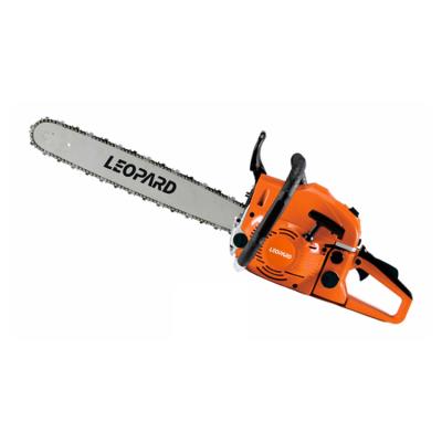 China LEOPARD 58cc 2-Stroke Gasoline Chainsaw 20 22 Inch New Arrival Big Power 5800A2 Gasoline Chainsaw Wood Cutting Machine For Women Use for sale