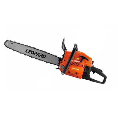 China LEOPARD 52cc Gas Chainsaw 18 Inch 5200D Low Emission Single Operation Chainsaw Cs5800 2-Stroke Petrol With 2 Years Warranty for sale