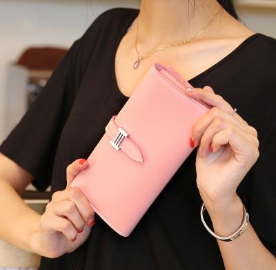 China 2020 New Style Large Capacity Female Wallet Fashion Korean Waterproof Multi-card Long Wallet for sale