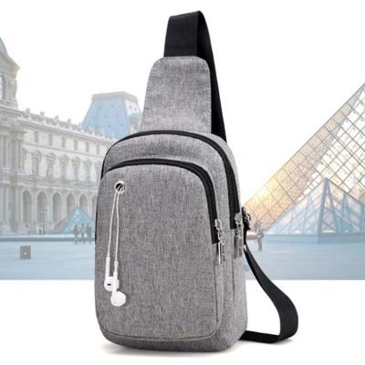 China 2021 New Durable Solid Color Man Chest Bag Fashion Cross - Body Shoulder Bag Water Repellent for sale