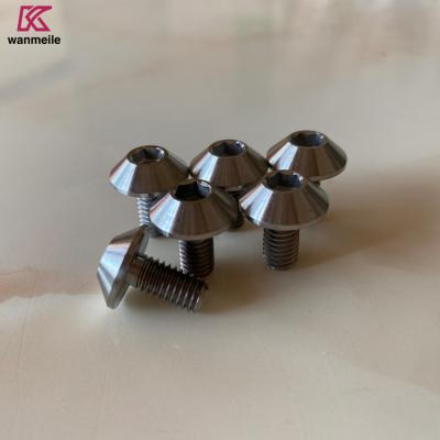 China Titanium Umbrella Head Bolt Titanium Bolts Hexagon Socket Bolt For Bicycle for sale