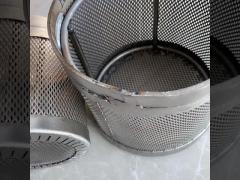 Titanium basket for anodizing