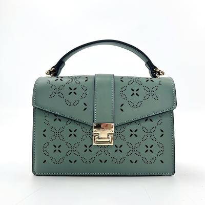 China Fashion Stylish Messenger Bag with hollow print for ladies for sale