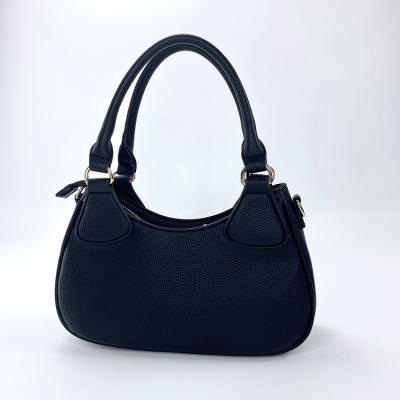 China Fashion high quality graceful dazzle fashion factory price woman black color shoulder bag for sale