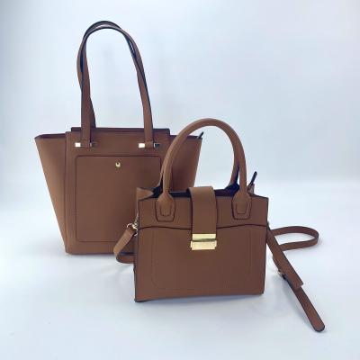 China Fashion 2 In 1 New Tote Bag Fashion Handbag Women Leather Bag Large Capacity Shoulder Bags Casual Tote Luxury Handbags for sale