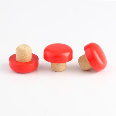 China Non Spill Cap Making Polymer Wine Bottle Cork Set Wine Vacuum Stopper for sale