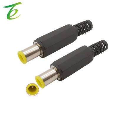 China 6.5*4.4mm DC Power Male Soldering Electrical Plug With 1.3mm Tip 2Pcs Plastic 6.5 x 4.4mm DC Power Male Plug Connector With 6.5* Pin DC 1.3mm 4.4mm Plugs DIY Charger Audio Adapter Jack Repair for sale