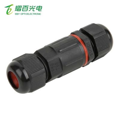 China Outdoor Waterproof Outdoor Waterproof Connector 3 Core Plug Electrical Wire Connector Plug Cable Connector IP68 IP68 Straight Connector for sale