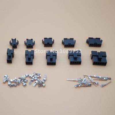 China JST 2.54mm SM 2/3/4/5/6 Pins Connector Multipole Plug With Ternimal Male And SM 2.54 Female Connectors for sale