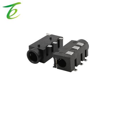 China 10Pcs Black 3.5mm Jack PJ-320D 3.5 Mm 4 Pin Female Socket Jack SMD Headphone Audio Audio Interface Connector for sale