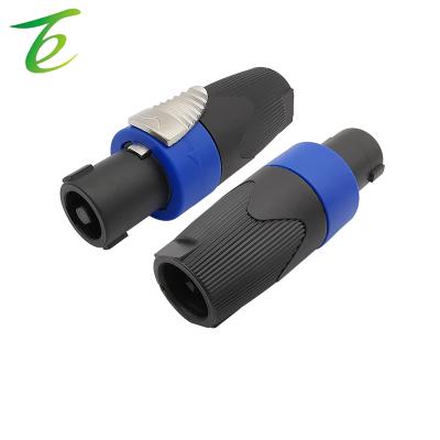 China Professional Loudspeaker Plug 4-Pole 4Pin NL4FC Audio Plug Twist Lock Audio Cable Connector For Neutrik Speakon NL4FC for sale