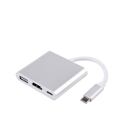 China 3A Best Buy Fast Charging Type C Hub Type-C To Hd + Usb3.0 Adapter Cable 3 In 1 USB Cable USB 3.0 Connector, Type C Mobile Phone, CN computer; GUA for sale