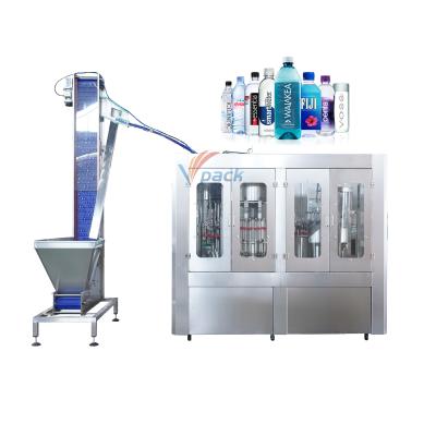 China Pure Line Full Cover Bottle Food Sport Mineral Water Filling Production Machine Equipment for sale