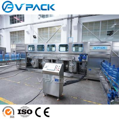 China 5gallon food barreled drinking water filling filling machine / 5 gallon bucket production line for sale