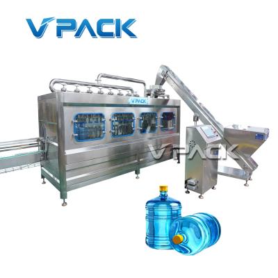 China Food 120BPH 5gallon barreled (18.9L) drinking water filling machine / 3 gallon water packing machine / 3 gallon bottling line / Zhangjiagang for sale