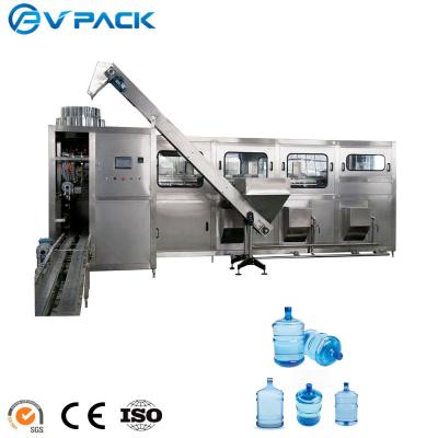 China Automatic Food 300BPH 5 Gallon Mineral Water Production Line/5 Gallon Water Packing Machine/5 Gallon Water Equipment/Zhangjiagang for sale