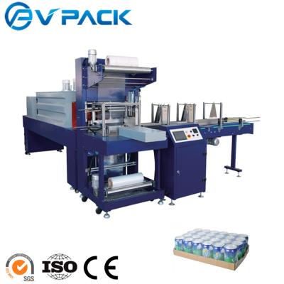 China Automatic Beverage Pop Can Paper Trayer Shrink Wrapping Machine for sale