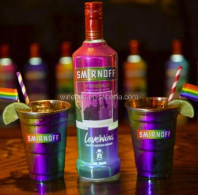 China Stocked rainbow plated barware, rainbow mugs, rainbow bar ware, mugs for sale