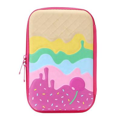 China School Design Custom Printing Hard Shell Pencil Case Large Capacity Pencil Case For Kids With Compartments for sale